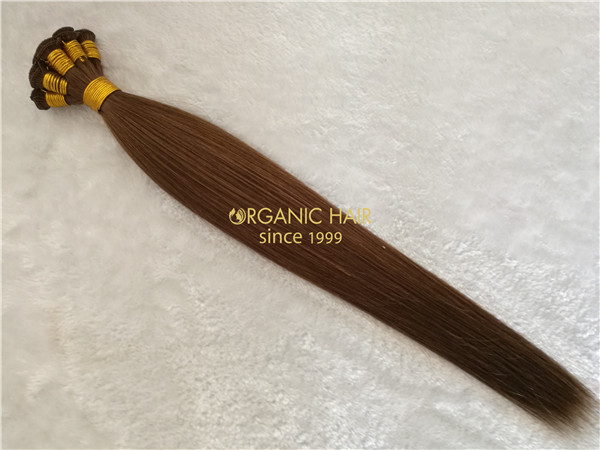 Wholesale human remy hand tied weft X33